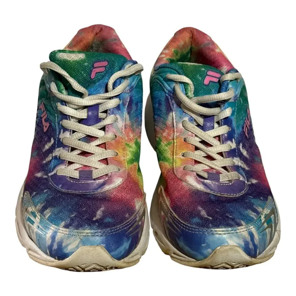 Fila Tie Dye Chunky Sneakers Women's Size 8 Multicolor 5LM00679-661
